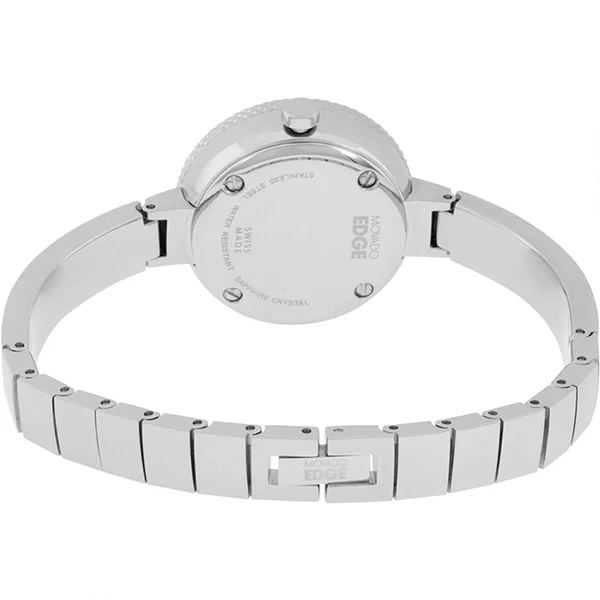 Movado Edge Series Silver Stainless Steel Silver Dial Quartz Watch for Ladies- 3680020 - Image 2