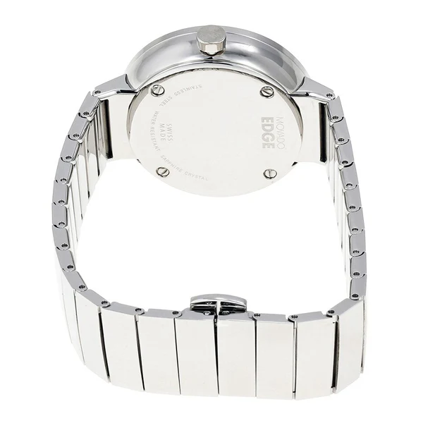 Movado Edge Silver Stainless Steel Silver Dial Quartz Watch for Ladies - 3680012 - Image 2