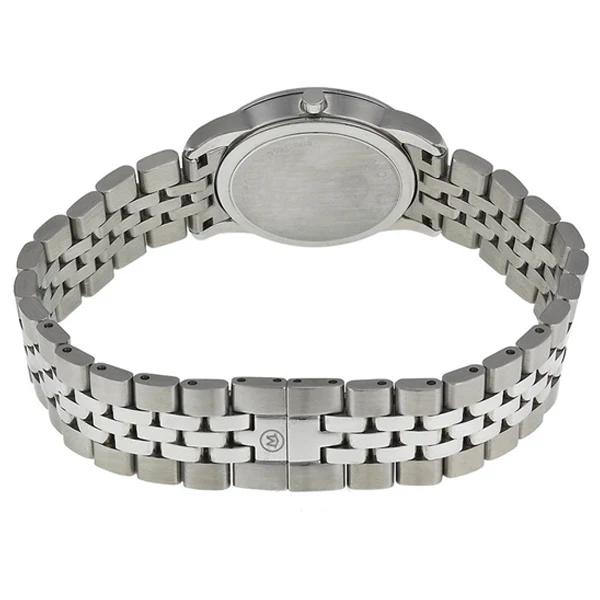 Movado Museum Classic Silver Stainless Steel Black Dial Quartz Watch for Ladies - 606505 - Image 3