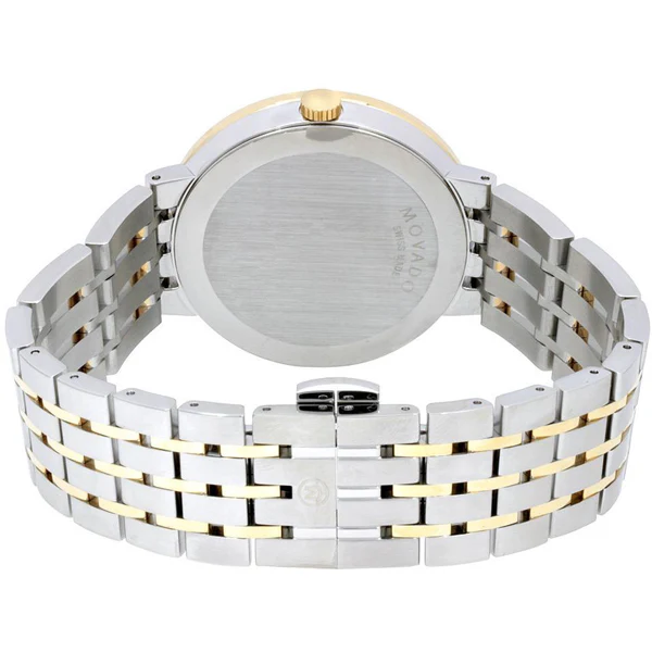 Movado Museum Esperanza Two-tone Stainless Steel Black Dial Quartz Watch for Gents - 607058 - Image 2