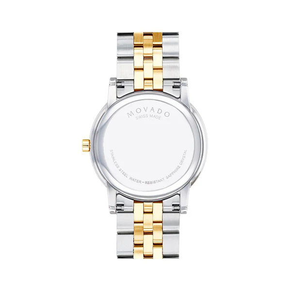 Movado Museum Two-tone Stainless Steel Black Dial Quartz Watch for Gents- 0607200 - Image 2