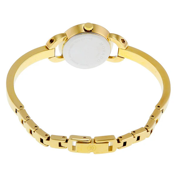 Movado Rondiro Gold Stainless Steel Mother of pearl Dial Quartz Watch for Ladies - 606889 - Image 2
