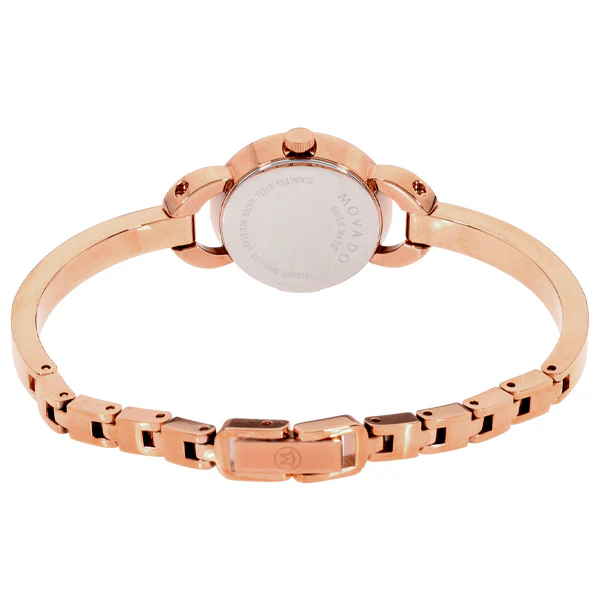 Movado Rondiro Rose Stainless Steel Black Dial Quartz Watch for Ladies - 607065 - Image 2