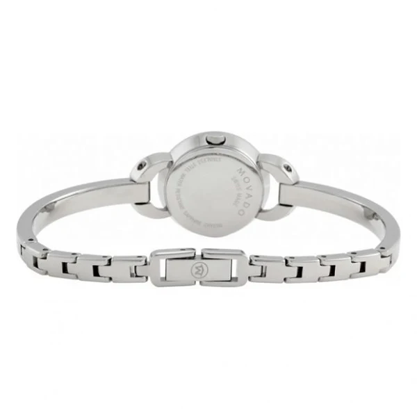 Movado Rondiro Silver Stainless Steel Black Dial Quartz Watch for Ladies - 606798 - Image 2