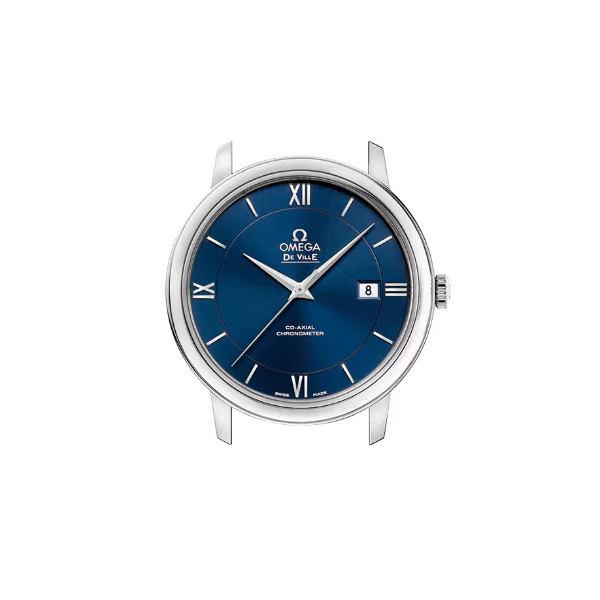 Omega De Ville Prestige Silver Stainless Steel Blue Dial Automatic Watch for Gents - 424.10.40.20.03.001 - Image 2