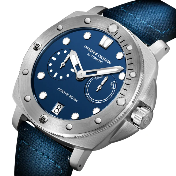 Pagani Design Blue Nylon Strap Blue Dial Automatic Watch for Gents - PD1767 - Image 2