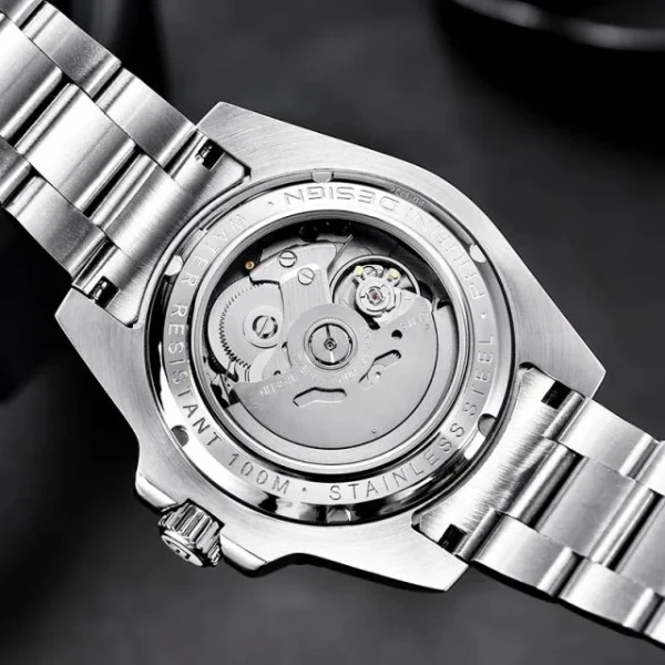 Pagani Design Silver Stainless Steel White Dial Automatic Watch for Gents - PD-1726 - Image 3