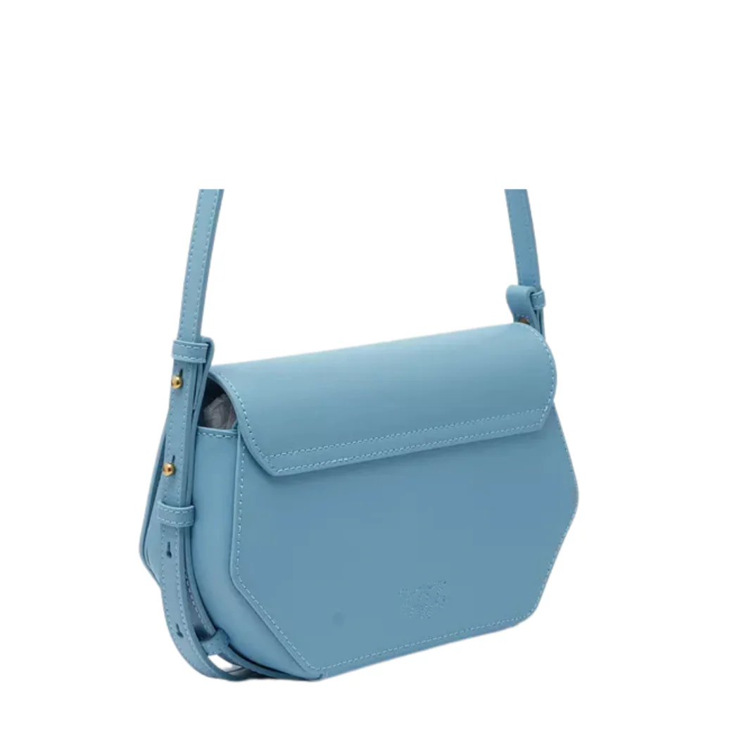PINKO Crossbody Bag – Petrol Blue | Love Click Exagon Mini – Chic & Compact - Image 2