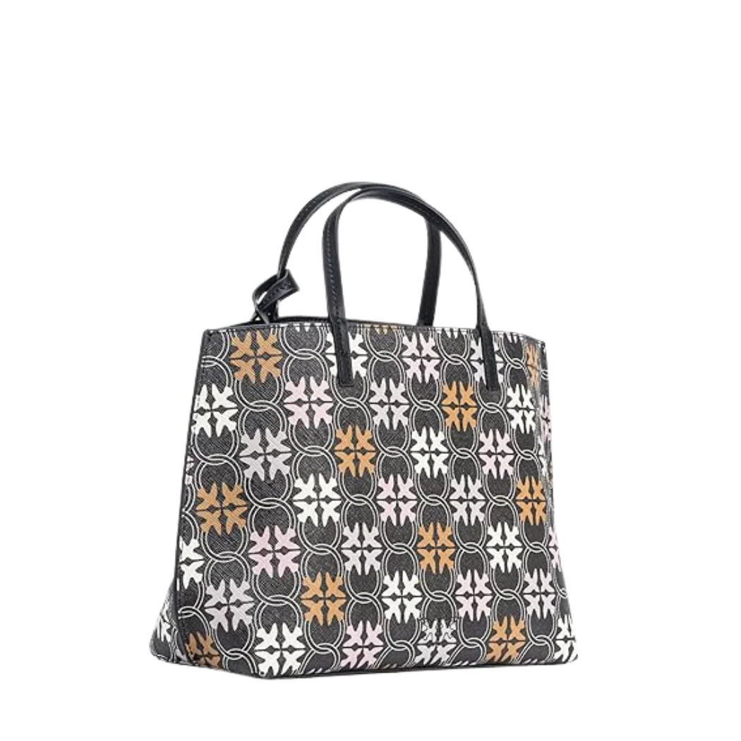 PINKO Hand Bag β Black/Multi | Carrie Shopper Classic Logo Tote β Stylish & Functional - Image 2