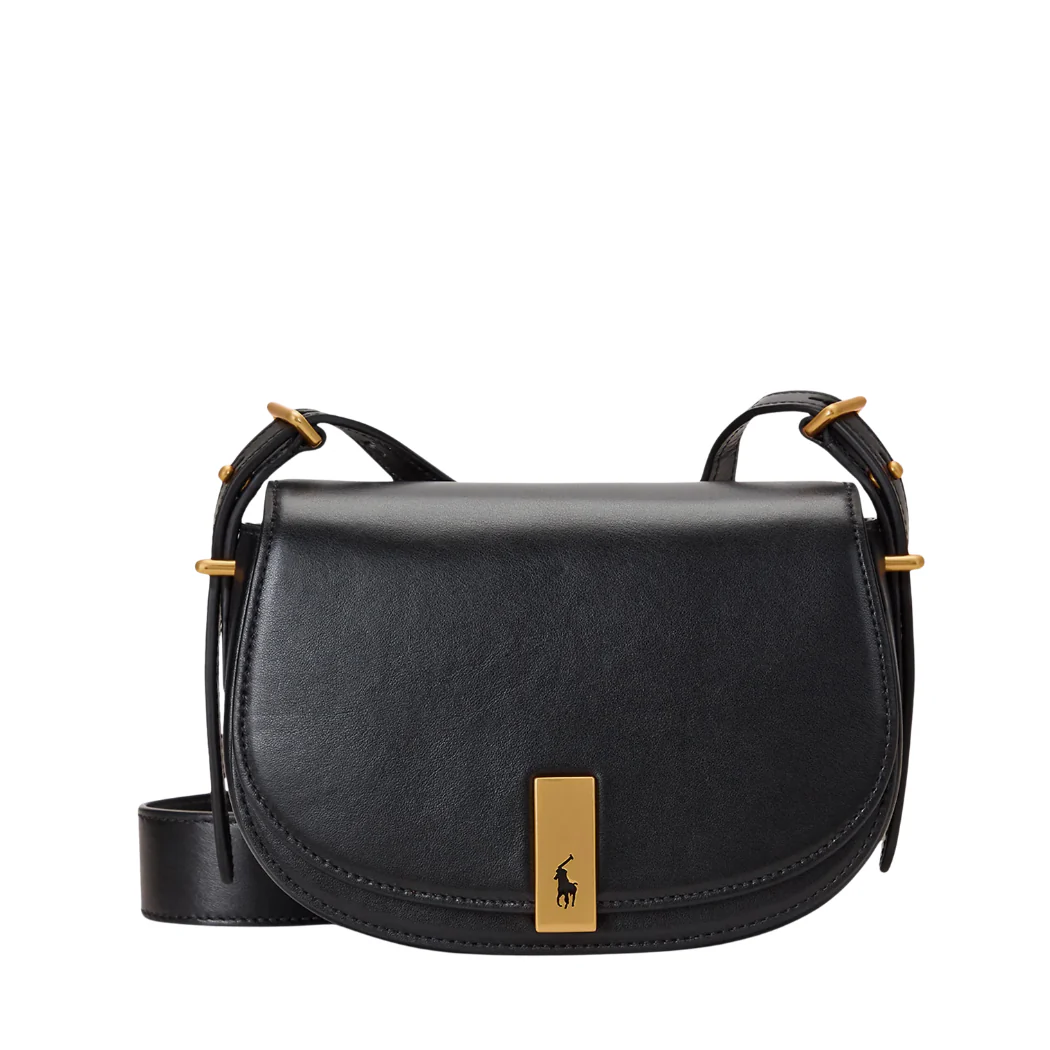 Polo Mini ID Leather Crossbody Bag Black Leather - 428891391001