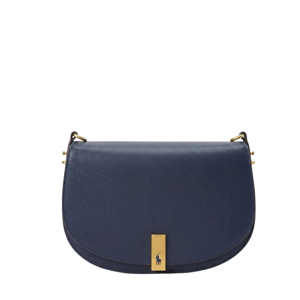 Polo Mini ID Leather Crossbody Bag Navy Blue Leather - P0251H09A-K12
