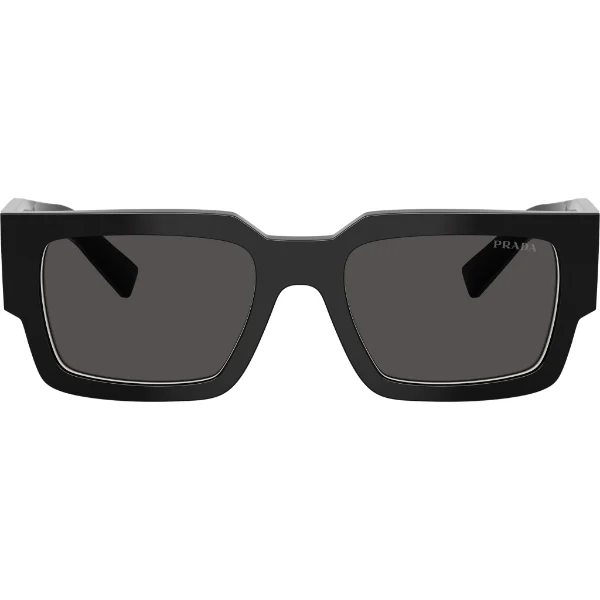 Prada Black Dark Grey Rectangular Sunglasses โ SPRB17 16K/08Z (54-20-145)