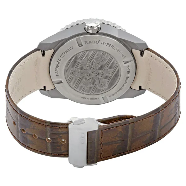 Rado Captain Cook Brown Leather Strap Brown Dial Automatic Watch for Gents - R32501305 - Image 2