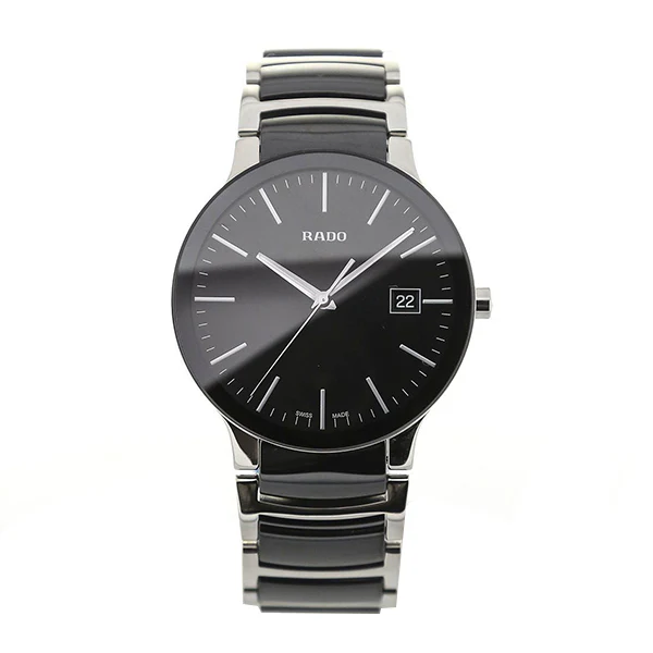 Rado Centrix Black Dial Stainless Steel and Black Ceramic Men's Watch R30934162
