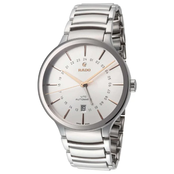Rado Centrix XL Silver Stainless Steel Silver Dial Automatic Watch for Gents - R30164013
