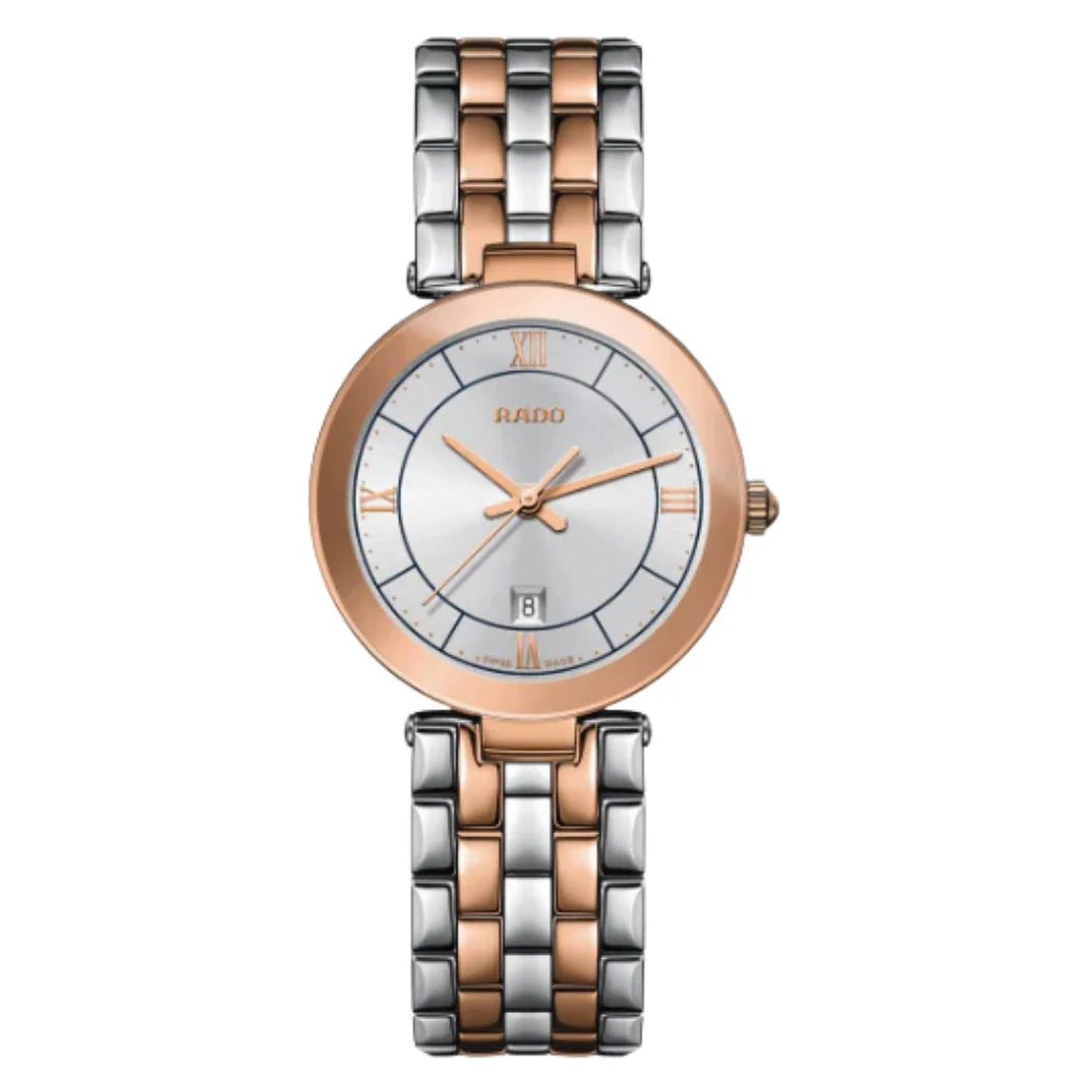 Rado Florence Two-tone Stainless Steel Silver Dial Quartz Watch for Ladies - R48873103