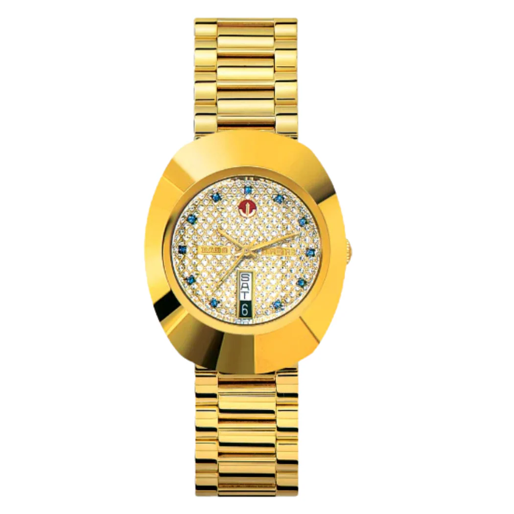 Rado Original Gold Stainless Steel Gold Dial AUtomatic Watch for Gents - R12413314 - Image 2