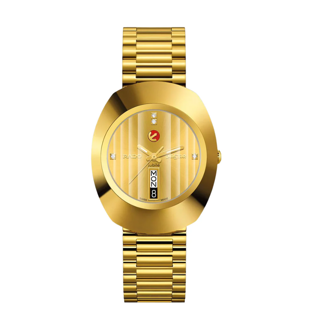 Rado Original Gold Stainless Steel Gold Dial AUtomatic Watch for Gents - R12413773