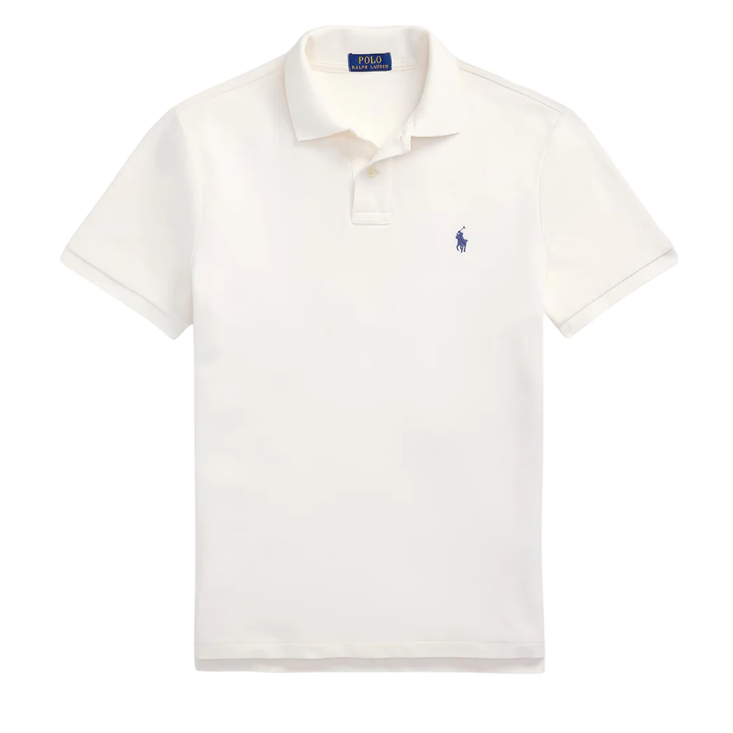 Ralph Lauren Iconic Mesh Polo Beige T-Shirt