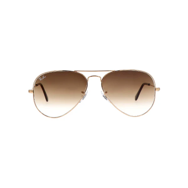 Ray-Ban Gold Aviator Large Metal Brown Classic Sunglasses – RB3025 001/51 (58-14-135)