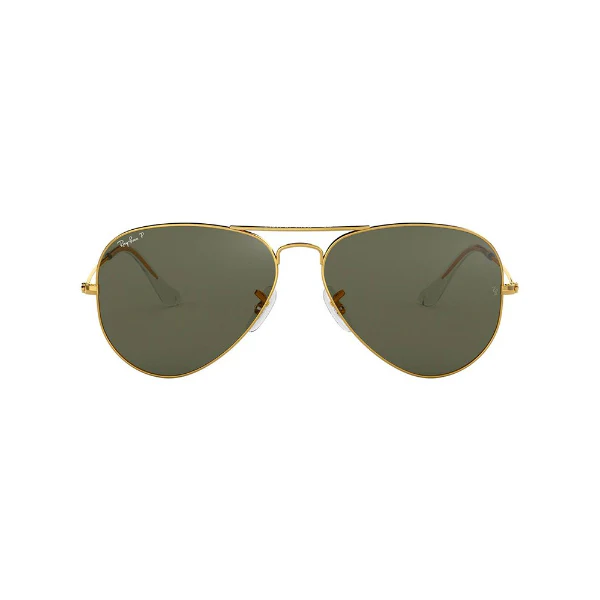 Ray-Ban Aviator Large Metal Gold Green Polarized Sunglasses β RB3025 001/58 (58-14-135)