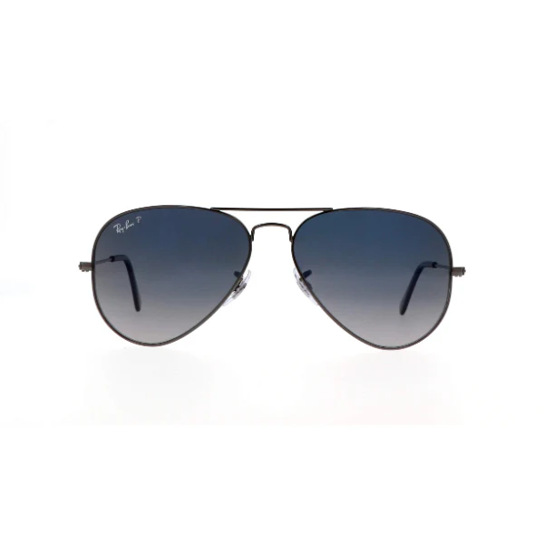 Ray-Ban Aviator Large Metal Gunmetal Blue Polarized Sunglasses – RB3025 004/78 (58-14-135)
