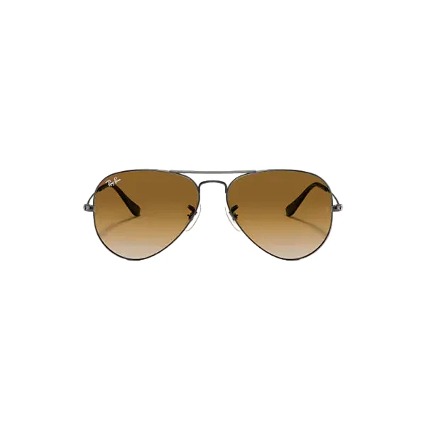 Ray-Ban Aviator Large Metal Gunmetal Light Brown Gradient Classic Sunglasses – RB3025 004/51 (58-14-135)