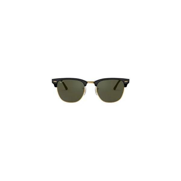 Ray-Ban Black Gold Green Classic Clubmaster Sunglasses - RB3016 W0365 - Image 2