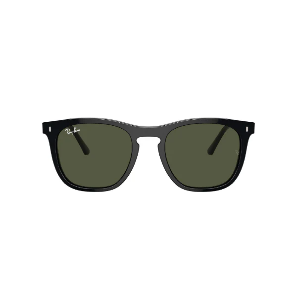 Ray-Ban Black Green Classic Square Sunglasses – RB2210F 901/31 (53-21-145)