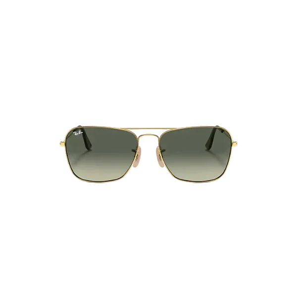 Ray-Ban Caravan Gold Green Classic Square Sunglasses β RB3136 181/71 (58-15-140)