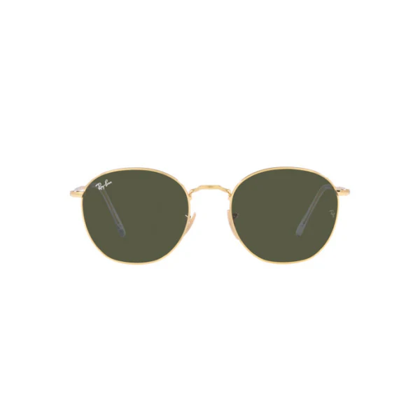 Ray-Ban Frank Gold Green Classic Round Sunglasses – RB3772F 001/31 (56-20-145)