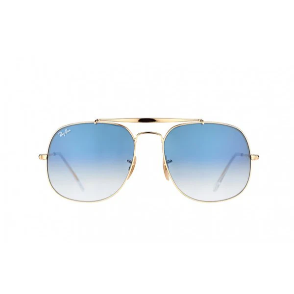 Ray-Ban General Gold Blue Gradient Square Sunglasses β RB3561 001/3F (57-17-145)