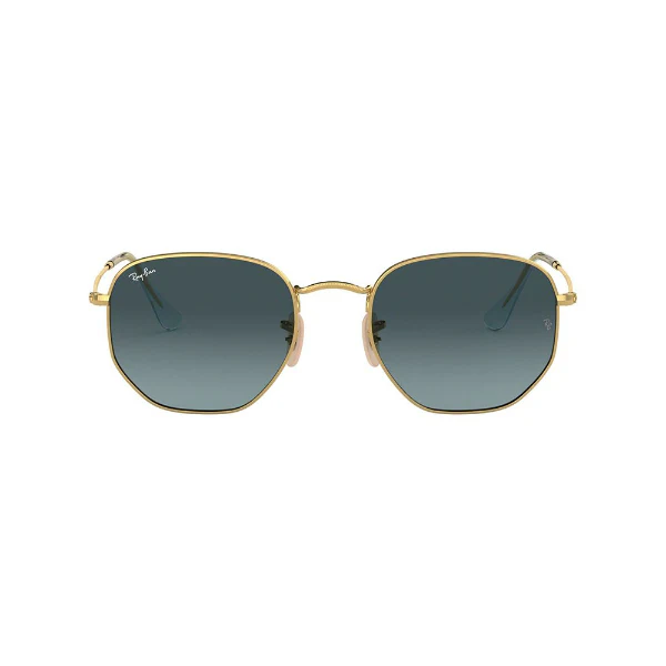 Ray-Ban Gold Blue Gradient Hexagonal Sunglasses - RB3548N 9123/3M