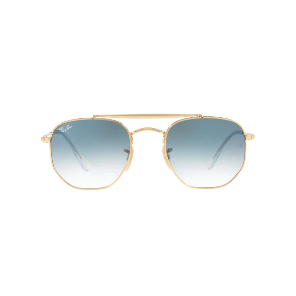Ray-Ban Gold Blue Gradient Round Metal Sunglasses – RB3648 001/3F (54-21-145)
