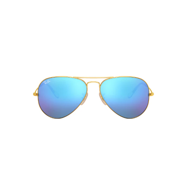 Ray-Ban Gold Blue Mirror Aviator Sunglasses - RB3025 112/17