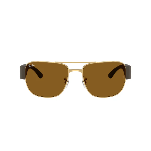 Ray-Ban Gold Brown Classic Square Metal Sunglasses β RB3756 001/33 (59-18-140)