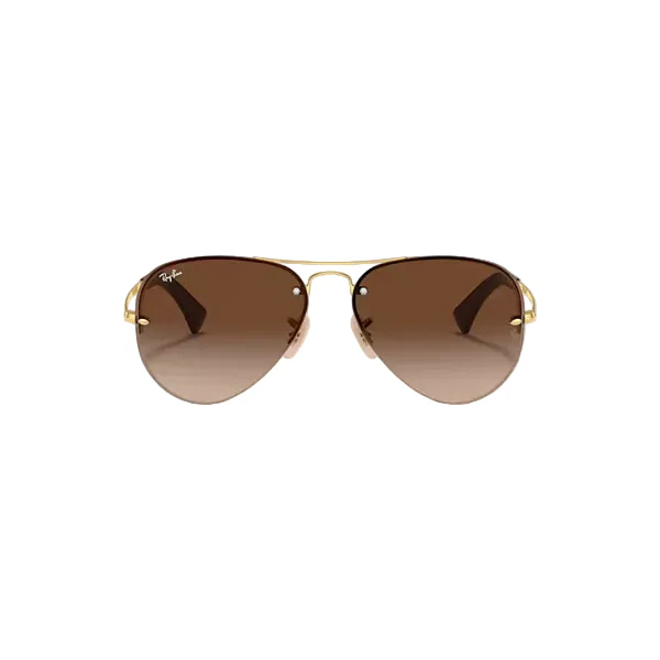 Ray-Ban Gold Brown Gradient Aviator Sunglasses – RB3449 001/13 (59-14-135)