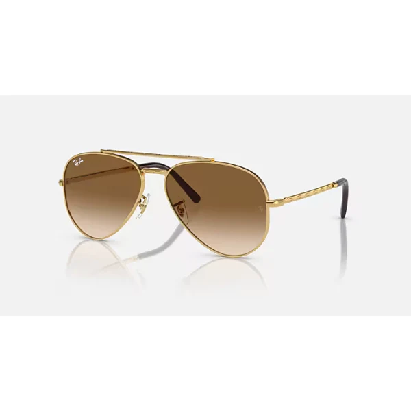 Ray-Ban Gold Brown Gradient Aviator Sunglasses – RB3625 001/51 (58-14-135) - Image 2