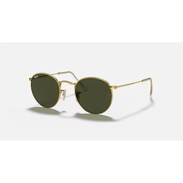 Ray-Ban Gold Green Classic Round Metal Sunglasses – RB3447 001 (53-21-145) - Image 2