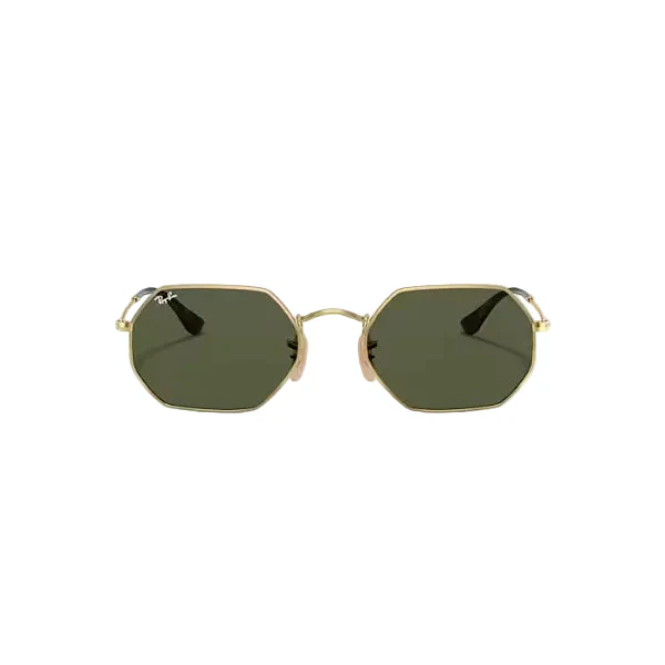 Ray-Ban Gold Green Classic Round Metal Sunglasses – RB3556N 001 (53-21-145)