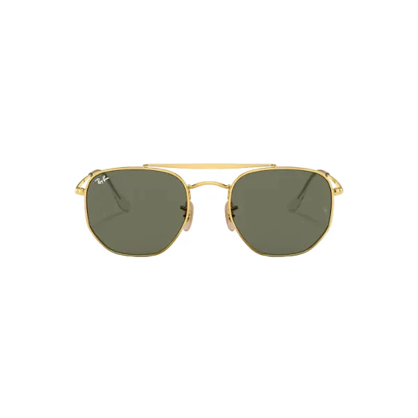 Ray-Ban Gold Green Classic Round Metal Sunglasses β RB3648 001 (54-21-145)