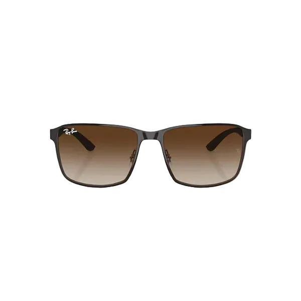 Ray-Ban Gunmetal Brown Gradient Square Sunglasses – RB3721 188/13 (59-17-145)