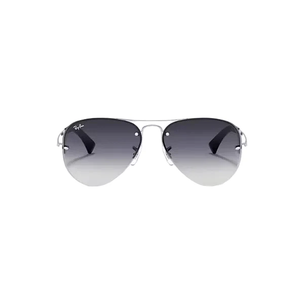 Ray-Ban Silver Grey Gradient Aviator Sunglasses – RB3449 003/8G (59-14-135)