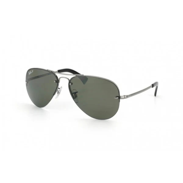 Ray-Ban Gunmetal Polarized Grey Gradient Aviator Sunglasses β RB3449 004/9A (59-14-135)