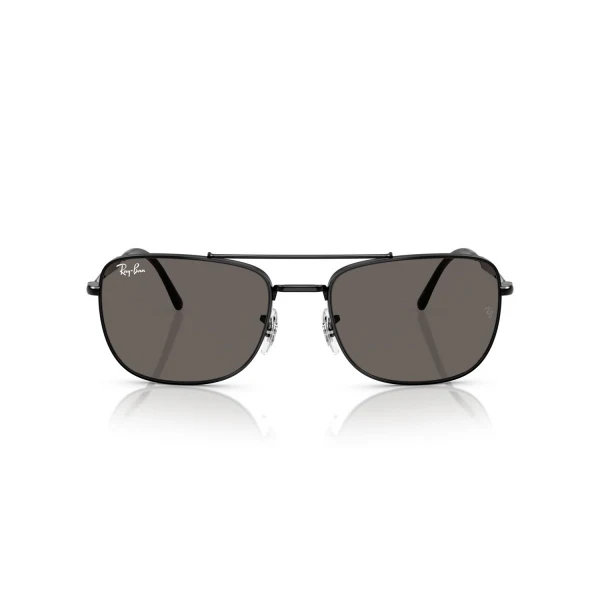 Ray-Ban Matte Black Brown Navigator Sunglasses – RB3755 002/B1 (59-19-145)