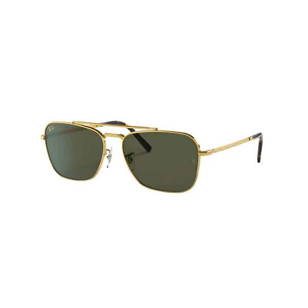 Ray‑Ban New Caravan Gold Green Sunglasses – RB 3636 919631 (58‑15) - Image 2