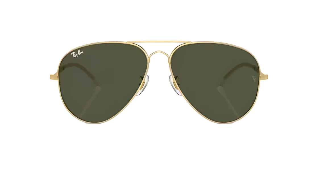 Ray‑Ban Old Aviator RB3825 001/31 62‑14 – Gold Frame + Green Lenses