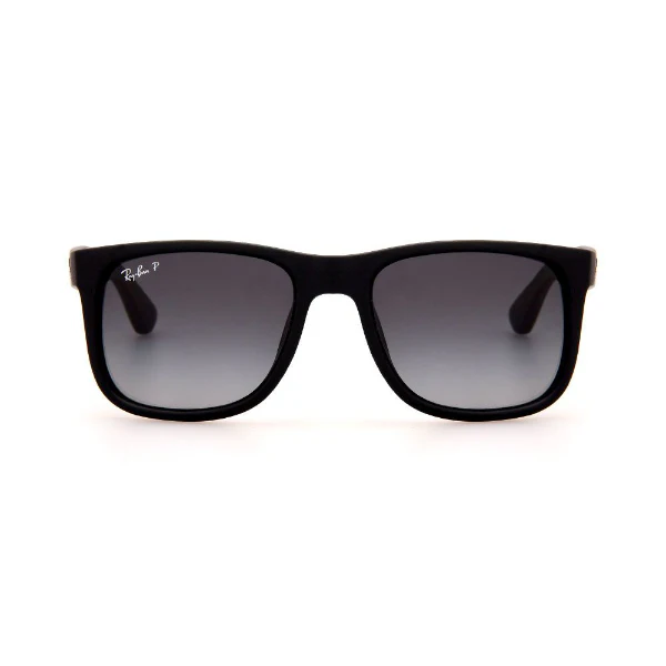 Ray-Ban Polarized Black Grey Gradient Justin Sunglasses - RB4165F 622/T3