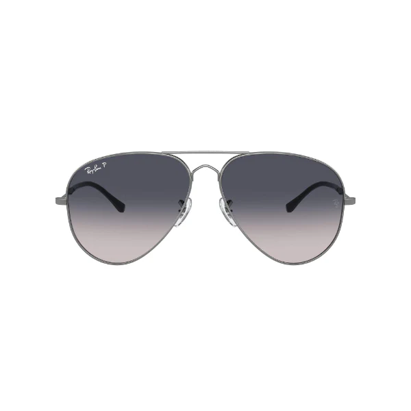 Ray-Ban Polarized Gunmetal Grey Gradient Aviator Sunglasses - RB3825 004/78