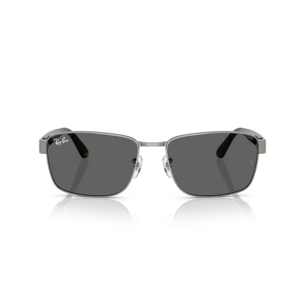 Ray-Ban RB3750 Gunmetal Grey Classic Square Sunglasses – RB3750 004/B1 (62-18-145)